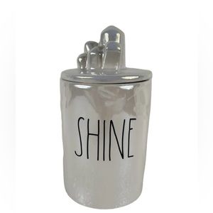 Rae Dunn "SHINE" Crystal Figural Topper Candle - Opal Musk